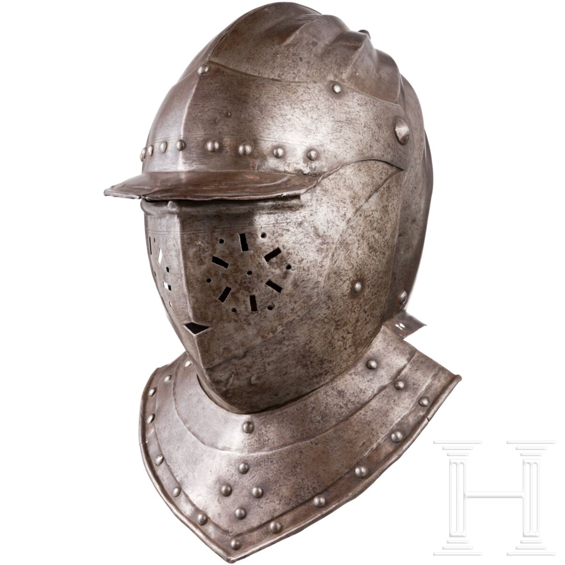 Kürassierhelm, flämisch, Anfang 17. Jhdt.