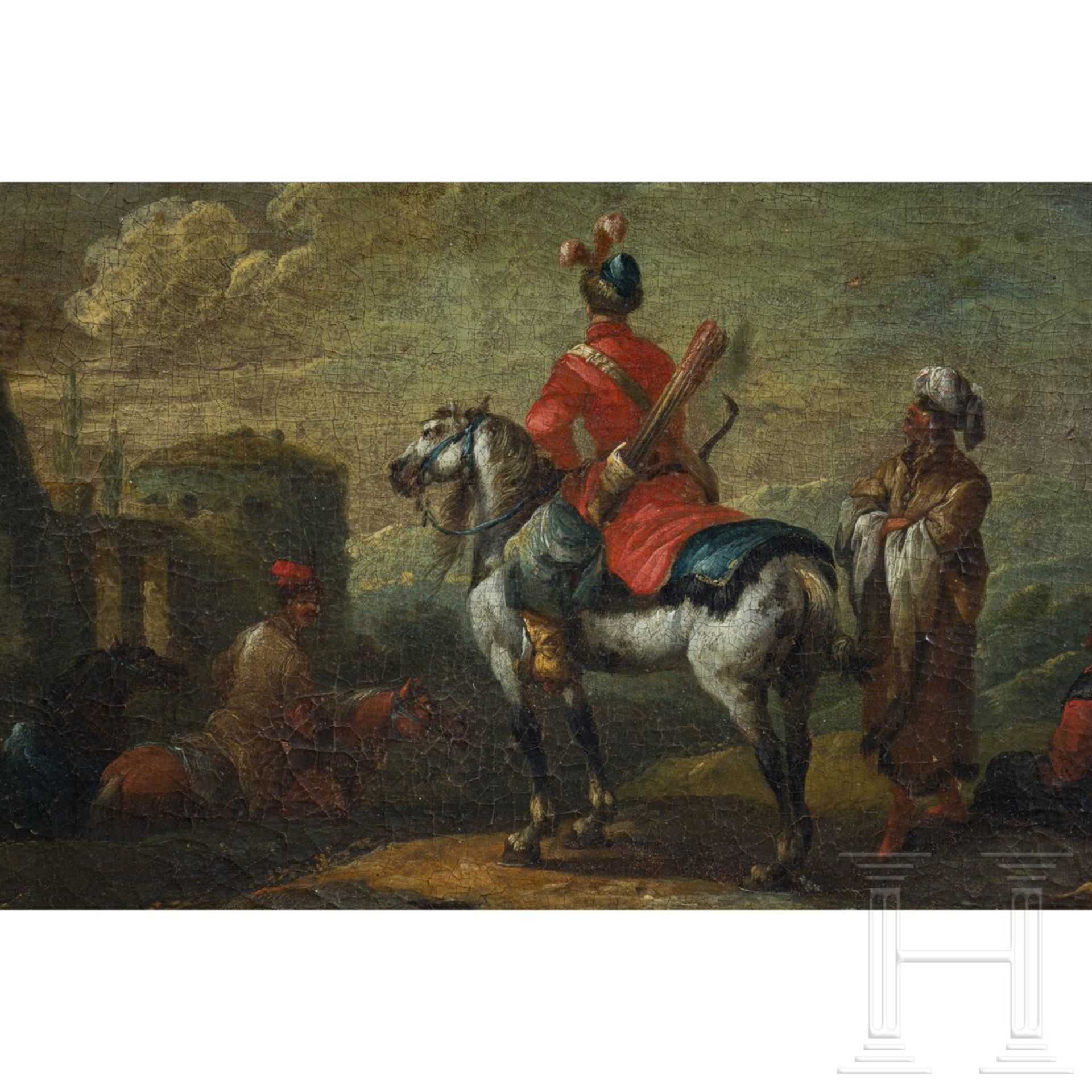 Francesco Casanova (1727 - 1803/zugeschr.) - Szene aus dem Russisch-Österreichischen Türkenkrieg 178 - Bild 2 aus 4