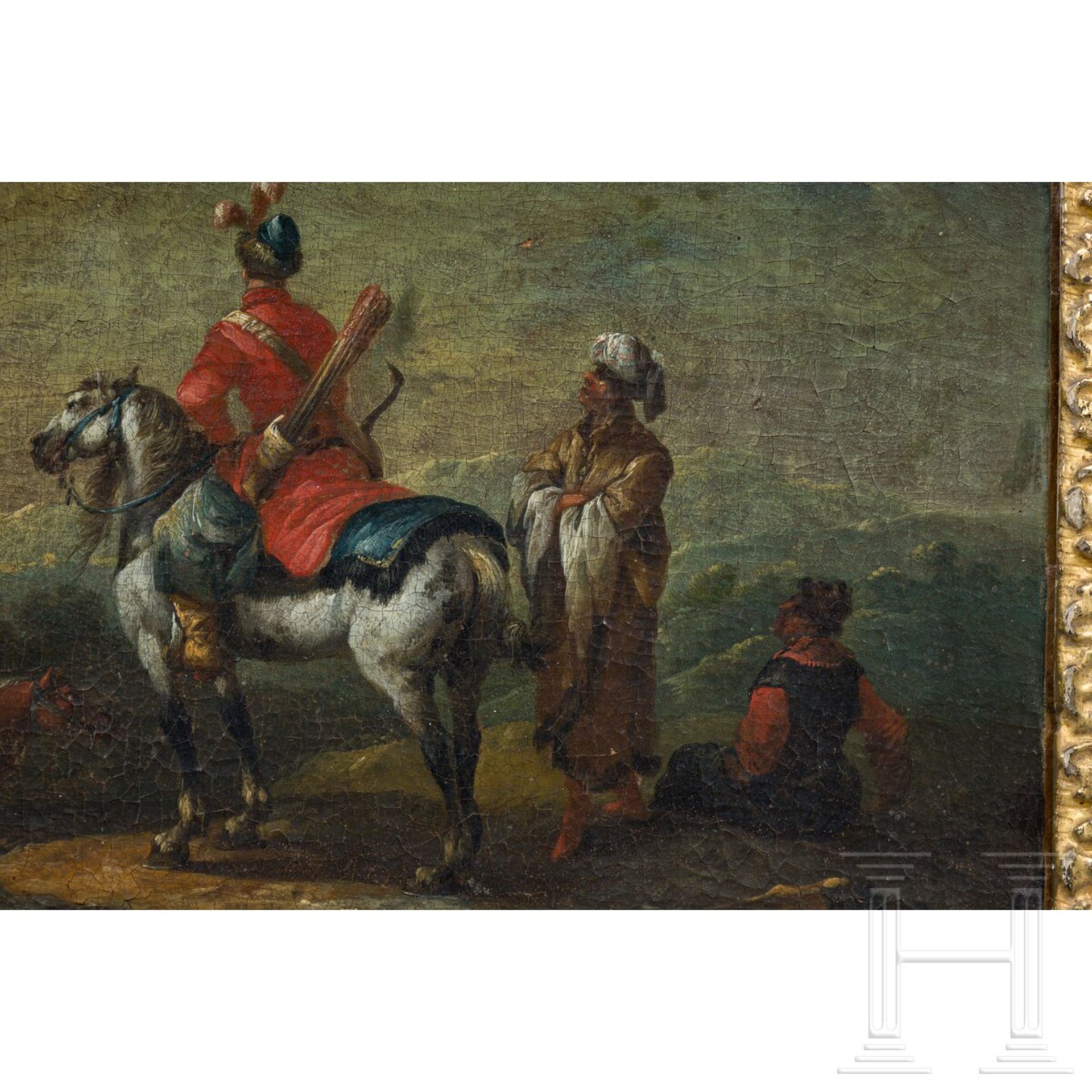 Francesco Casanova (1727 - 1803/zugeschr.) - Szene aus dem Russisch-Österreichischen Türkenkrieg 178 - Image 3 of 4