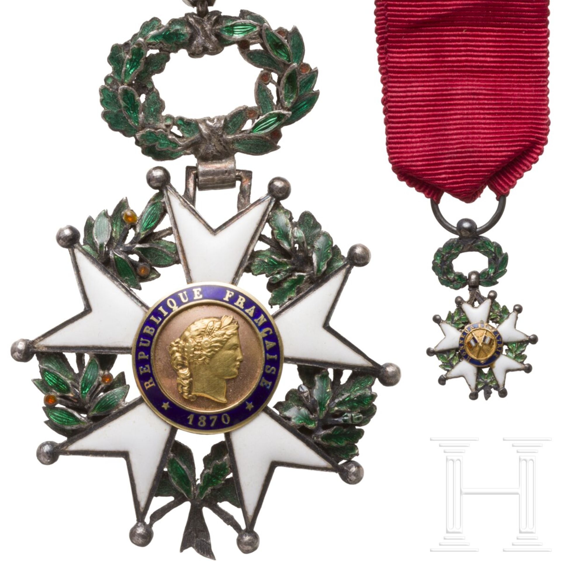 Orden der Ehrenlegion - Ritterkreuz in Luxusausführung, Dritte Republik - Bild 5 aus 6