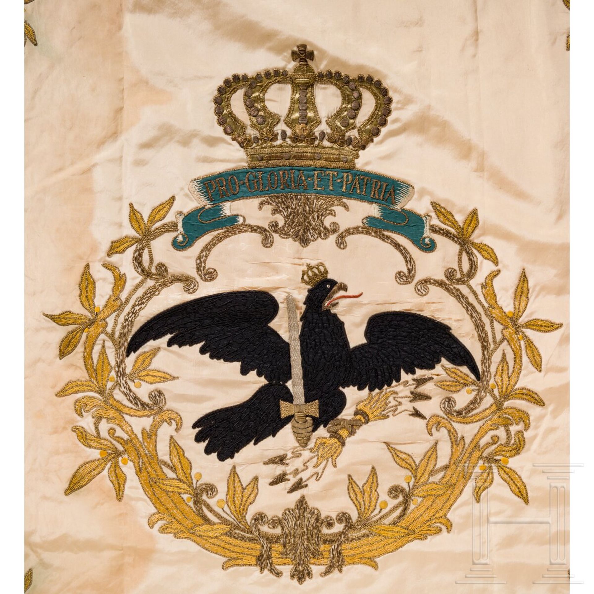 Traditionsfahne ehemaliger Angehöriger der preußischen Garde, 1. Hälfte 20. Jhdt. - Image 2 of 4