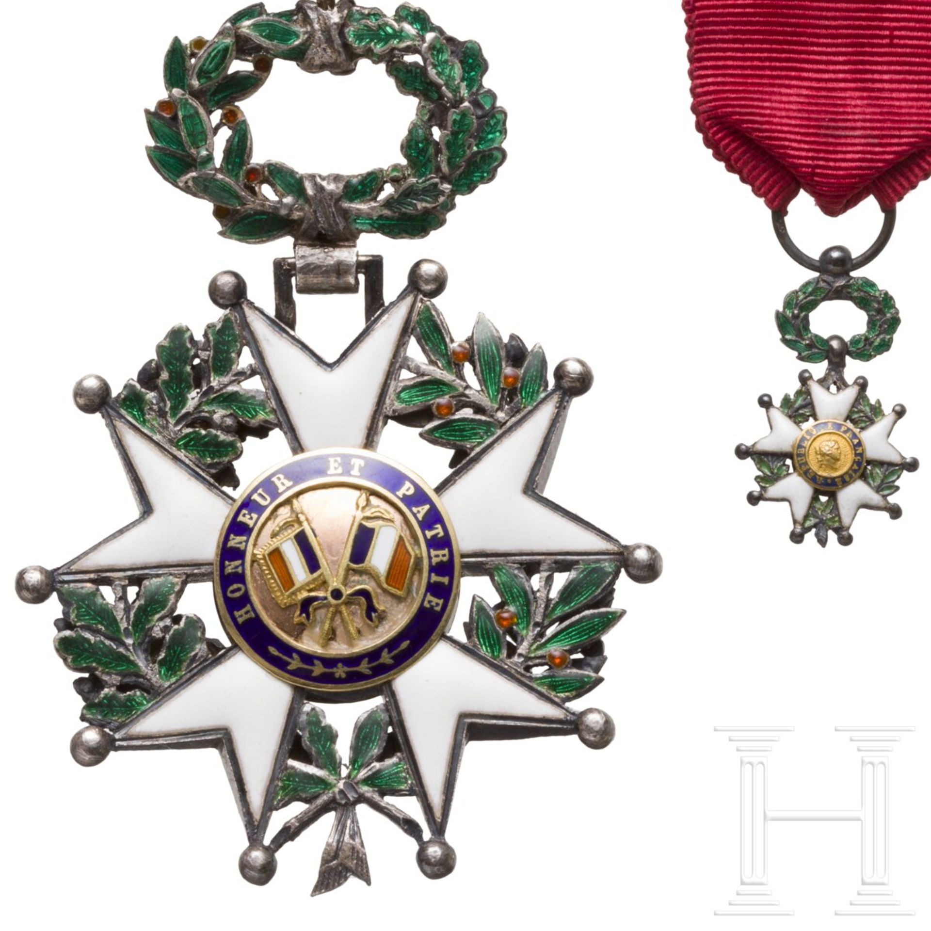 Orden der Ehrenlegion - Ritterkreuz in Luxusausführung, Dritte Republik - Bild 6 aus 6