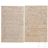 Friedrich Engels (1820 - 1895) - bedeutender eigenhändiger Brief an Adolf Riefer, Neffe von Helene D