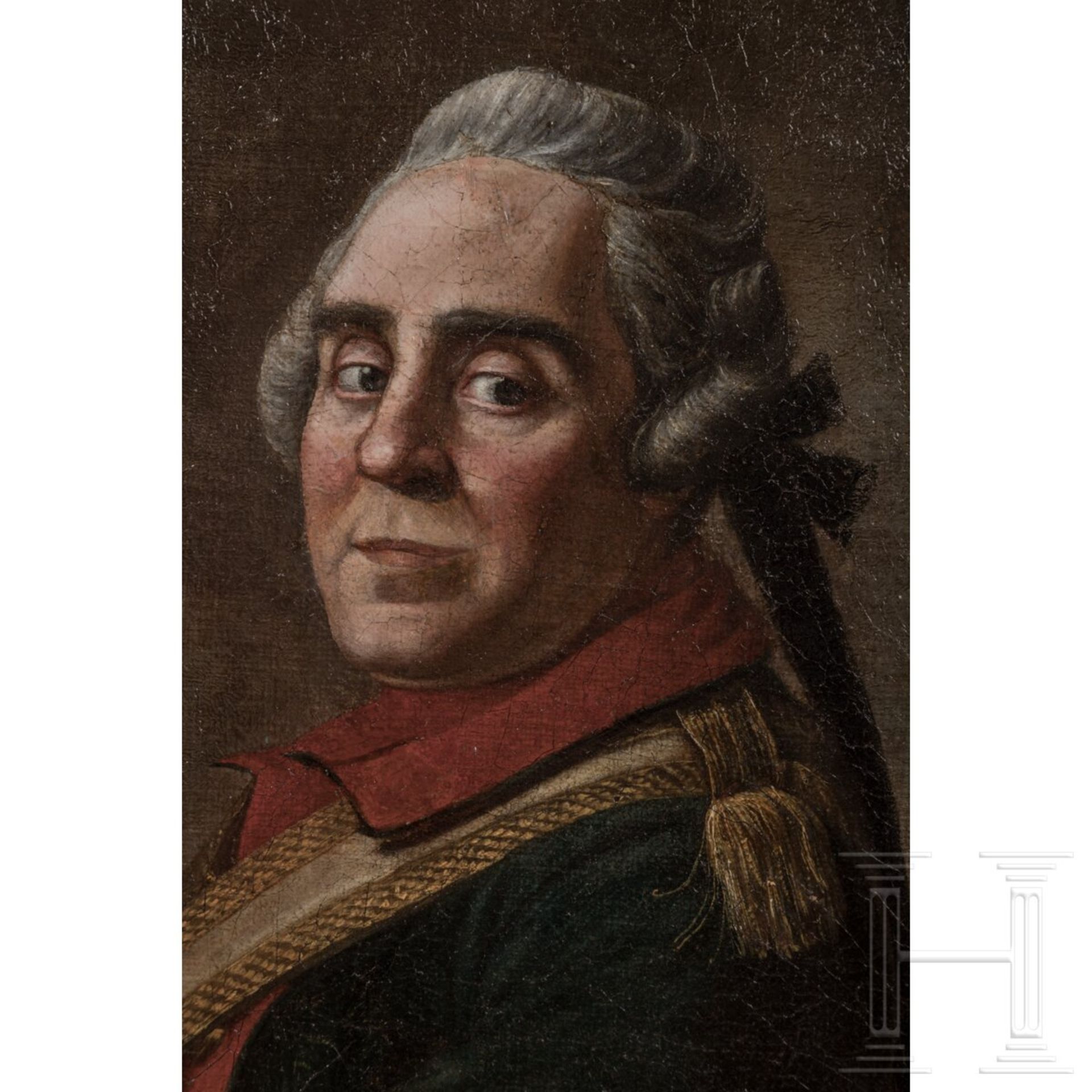 Marschall Moritz von Sachsen (1696 - 1750) - Portraitgemälde, 2. Hälfte 18. Jhdt. - Bild 2 aus 5