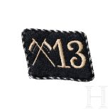 A Single Collar Tab for SS-Reiterstandarte 13 "Mannheim" Enlisted