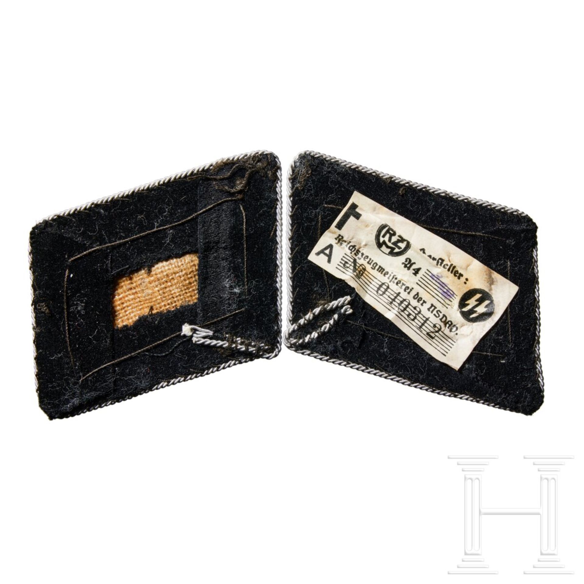 A Pair of Collar Tabs for SS-Oberführer, 1929-42 - Image 2 of 2