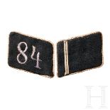 A Pair of Collar Tabs for a Sturmmann of SS-Fuss-Standarte 84 "Chemnitz" Enlisted, 1933-34