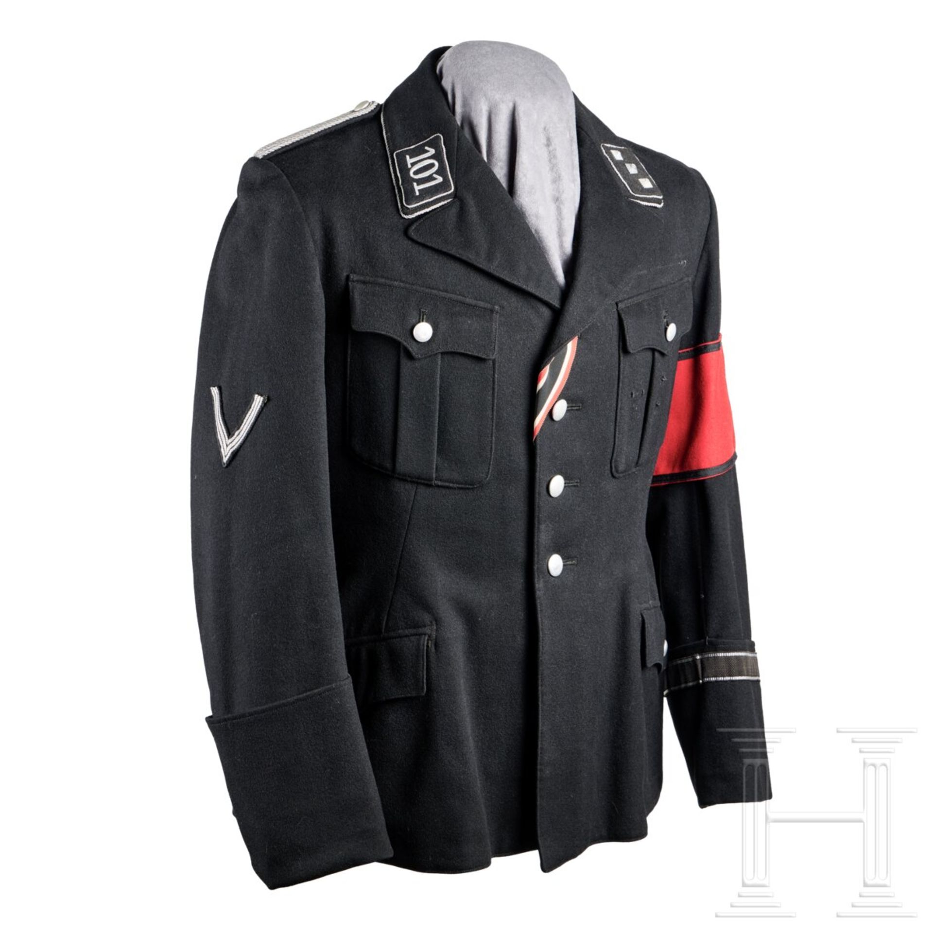 A Service Uniform for a Untersturmführer of Standarte 101 "Saaz Egerland Sudeten" - Bild 3 aus 16
