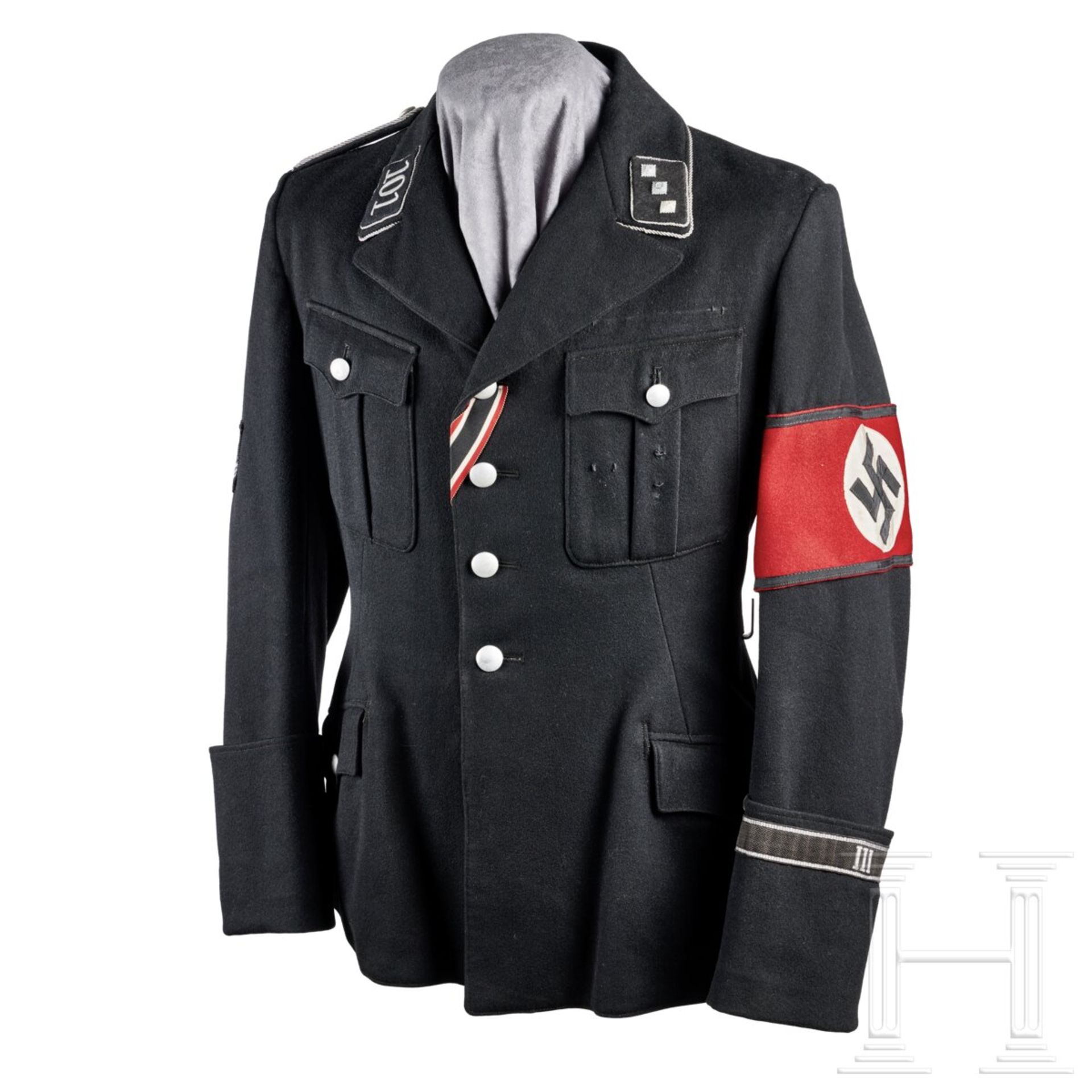 A Service Uniform for a Untersturmführer of Standarte 101 "Saaz Egerland Sudeten" - Bild 2 aus 16