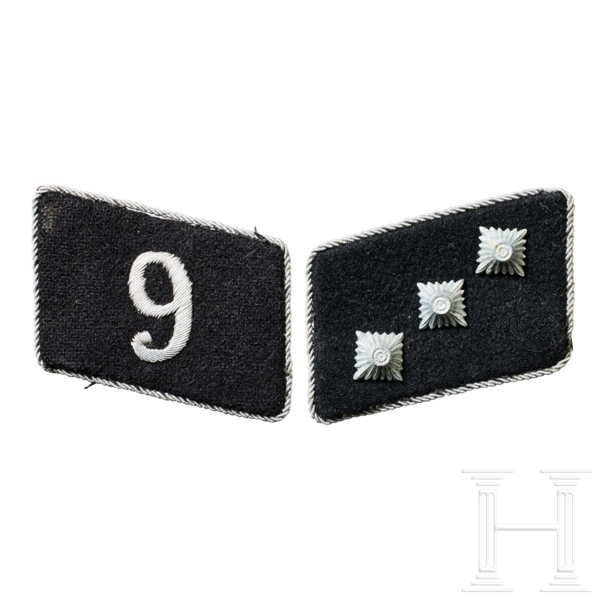 A Pair of Collar Tabs for an Untersturmführer of SS-Fuss-Standarte 9 "Stettin" Officer