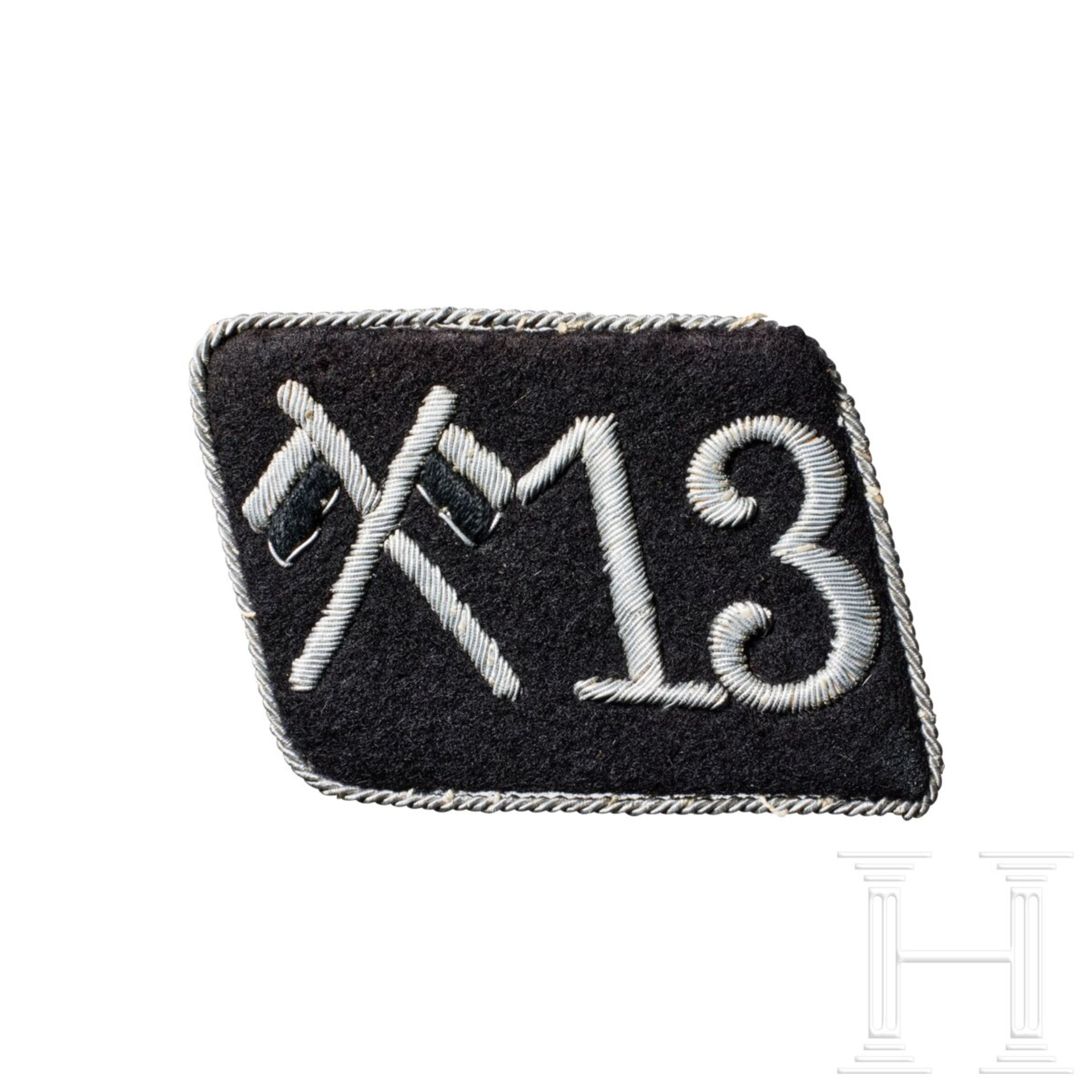 A Single Collar Tab for SS-Reiterstandarte 13 "Mannheim" Officer