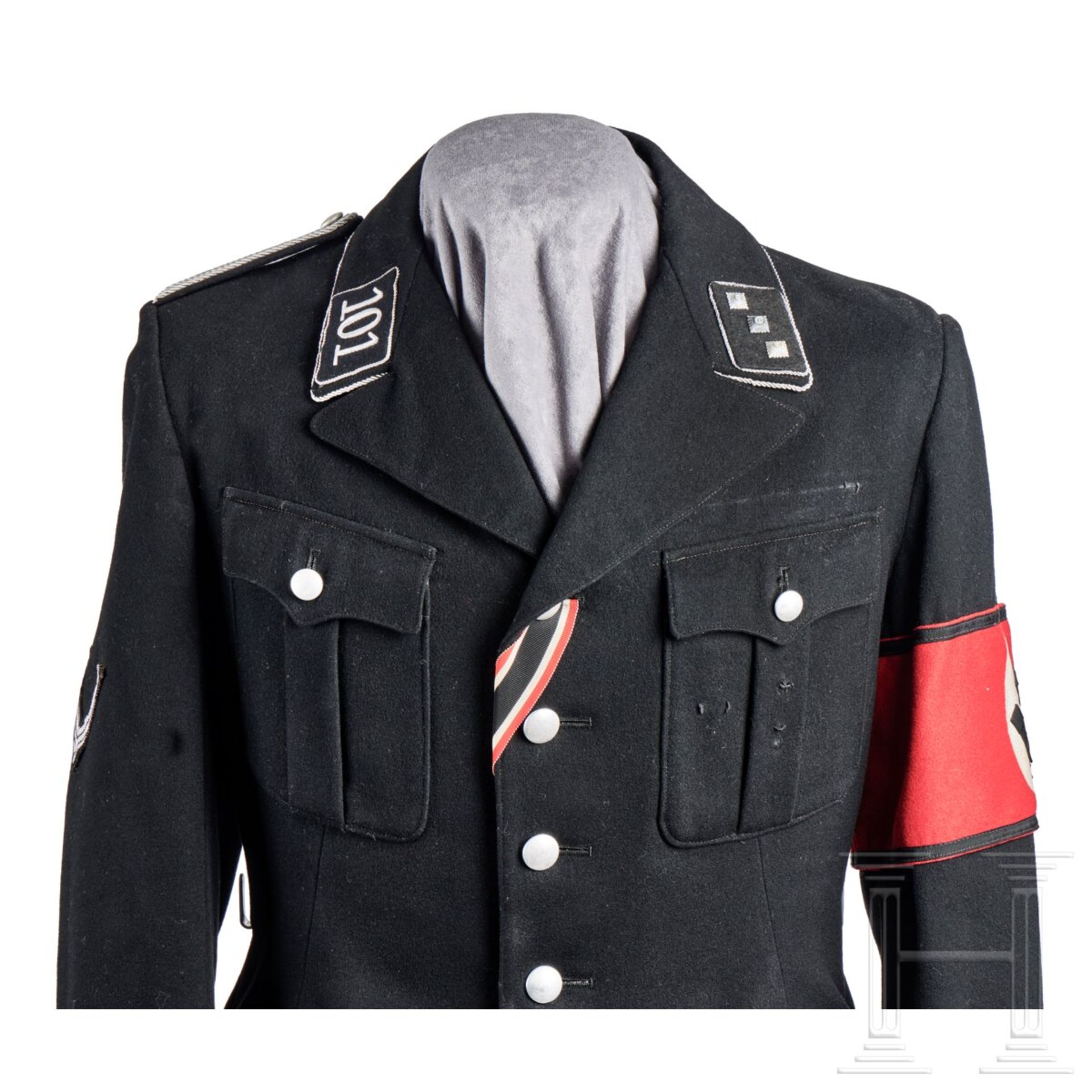 A Service Uniform for a Untersturmführer of Standarte 101 "Saaz Egerland Sudeten" - Bild 9 aus 16