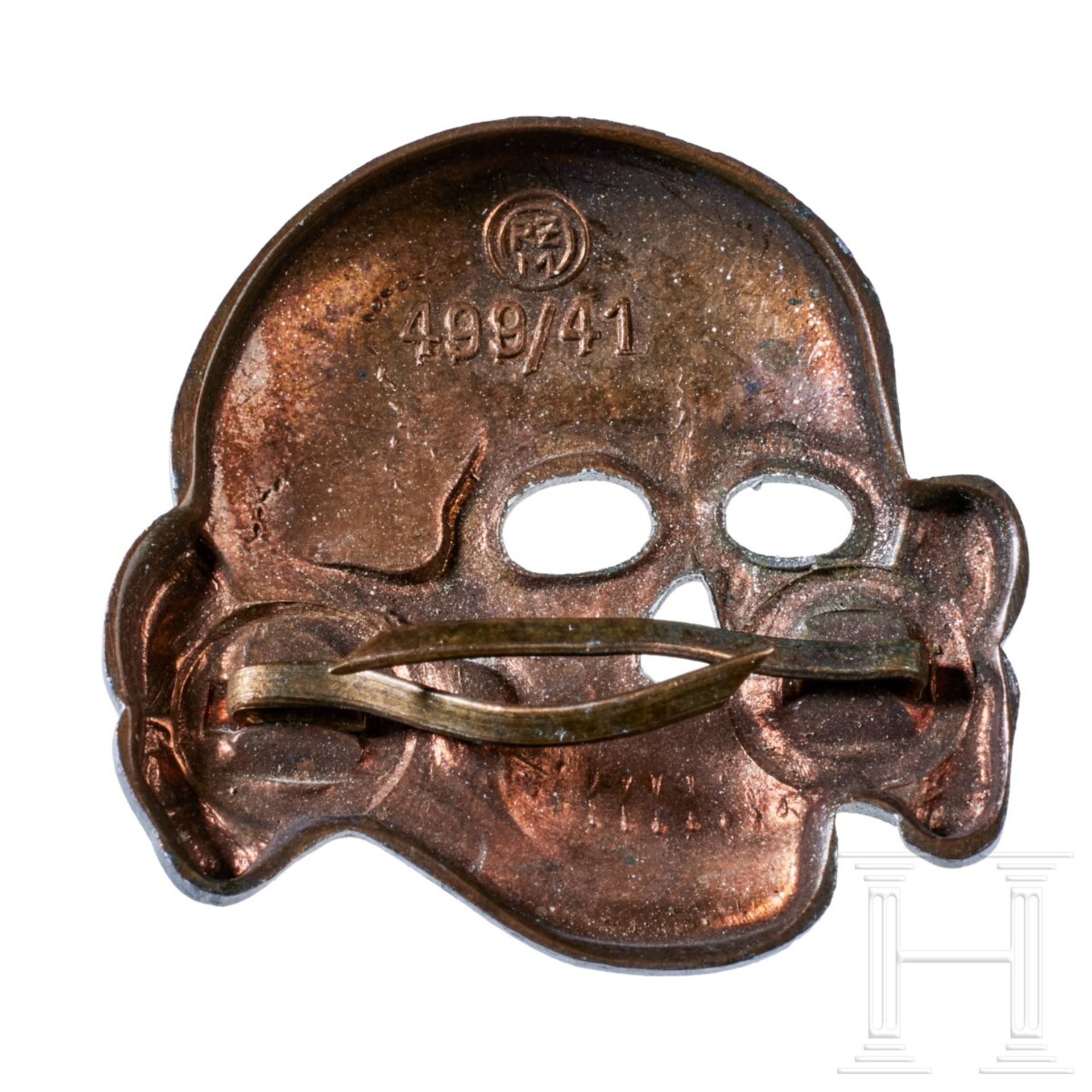 A SS visor cap Skull - Image 2 of 3