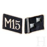 A Pair of Collar Tabs for SS Hauptscharführer Motor Transport Company 15 "Alpenland"