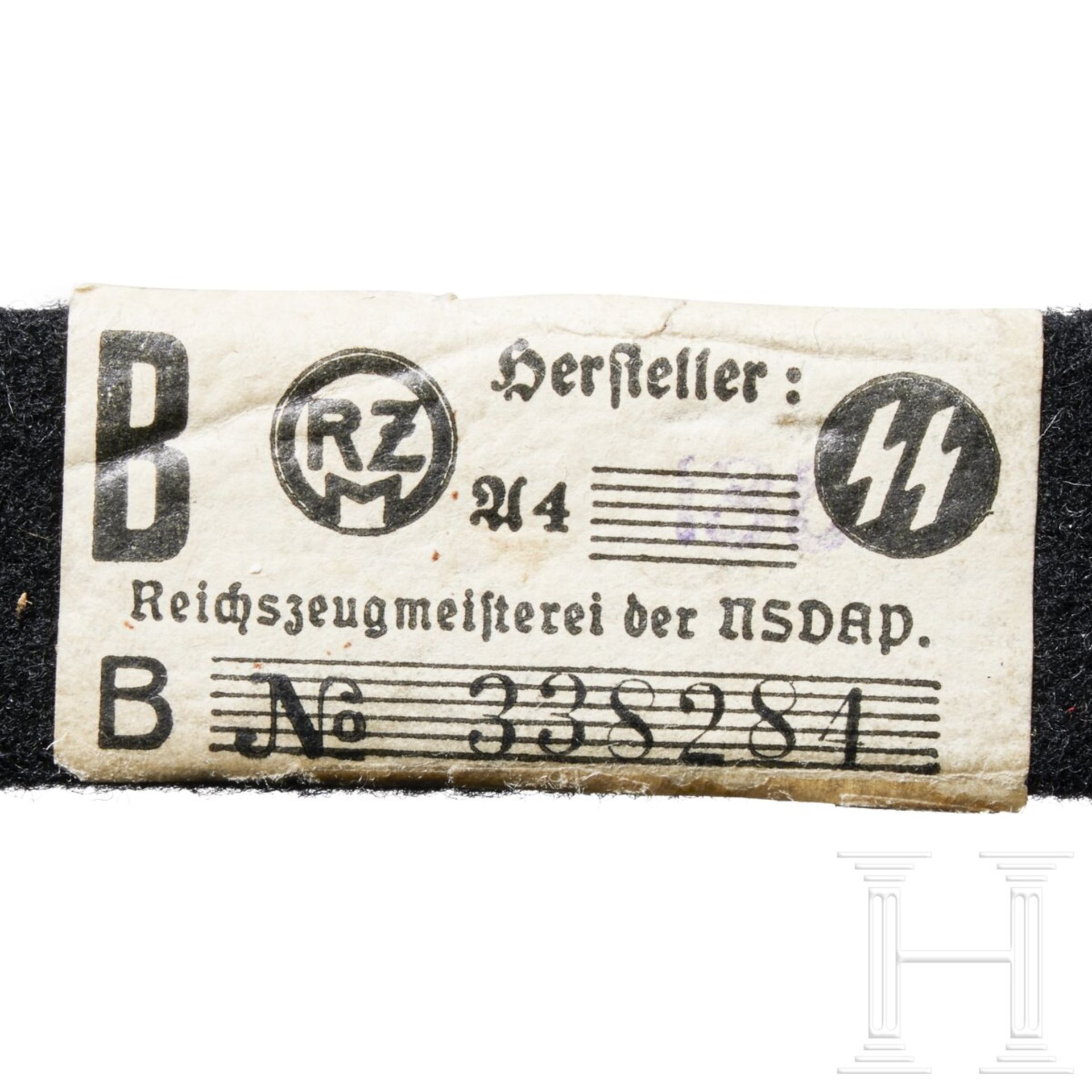 A Single Shoulder Board for Allgemeine SS-Mann through SS-Hauptscharführer, 1934-45 - Bild 3 aus 3