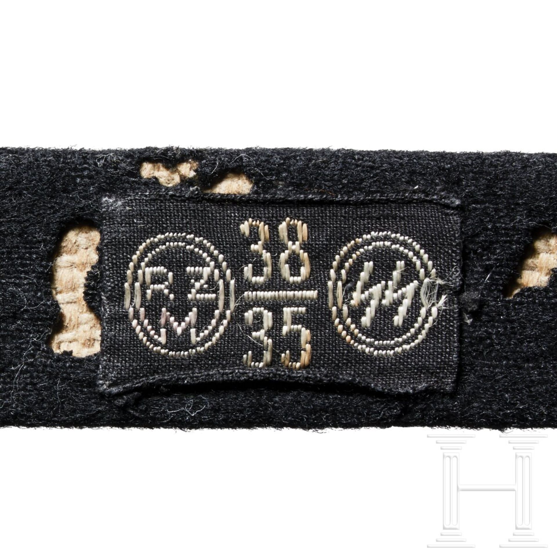 A Single Shoulder Board for Allgemeine SS-Mann through SS-Hauptscharführer, 1934-45 - Bild 3 aus 3