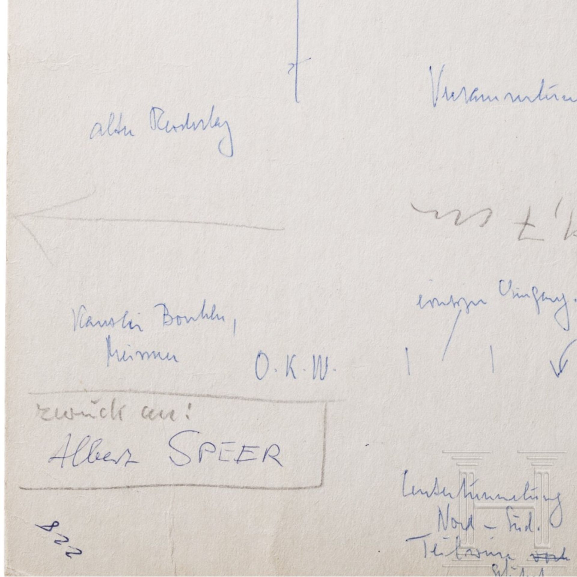 Albert Speer - Präsentationsskizze der geplanten "Großen Halle" in Berlin - Bild 2 aus 5
