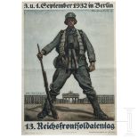 Werbeplakat "Der Stahlhelm - Bund der Frontsoldaten - 13. Reichsfrontsoldatentag - 03. und 04. Septe