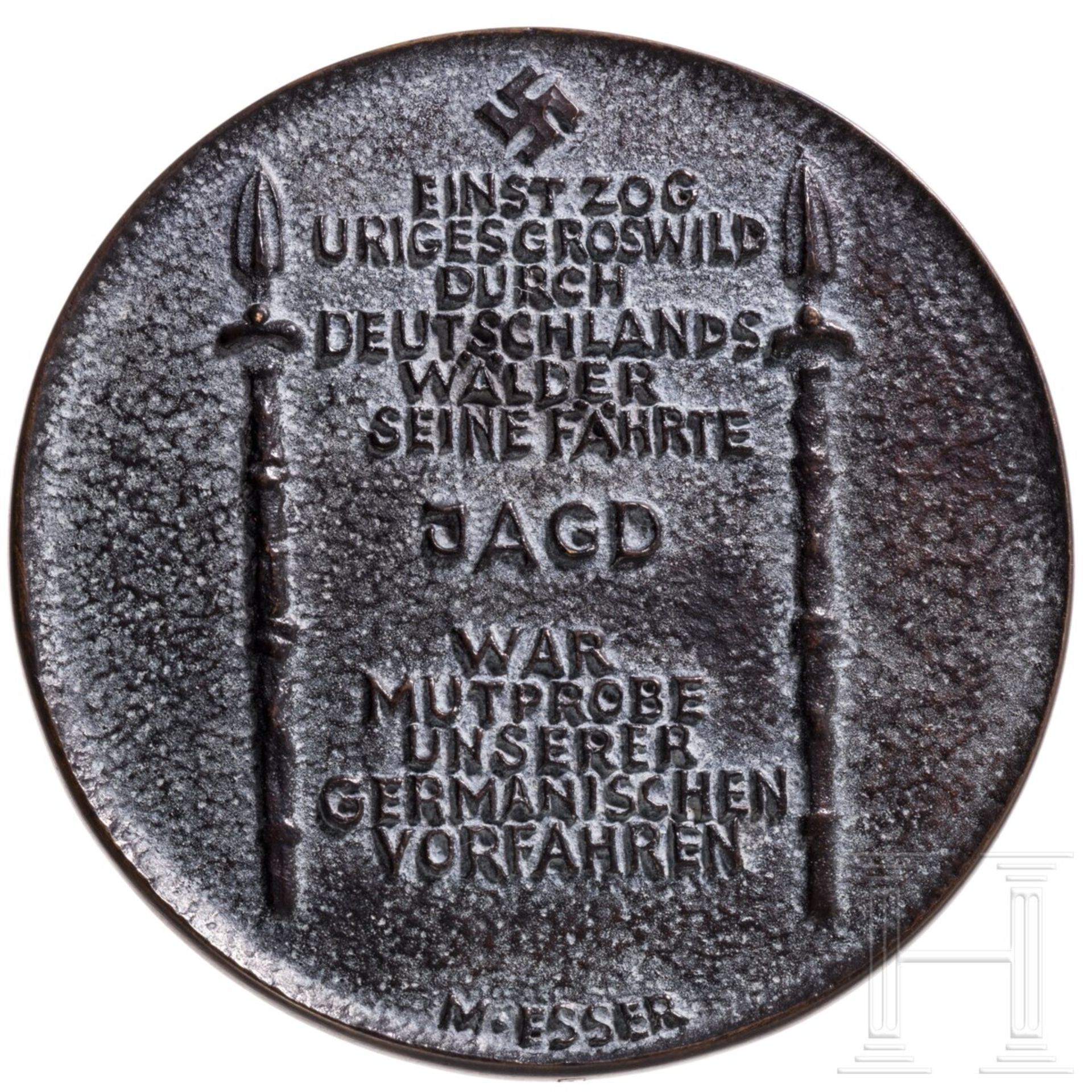 Bronzeplakette "Urwildgehege Schorfheide 1934" - Bild 2 aus 4