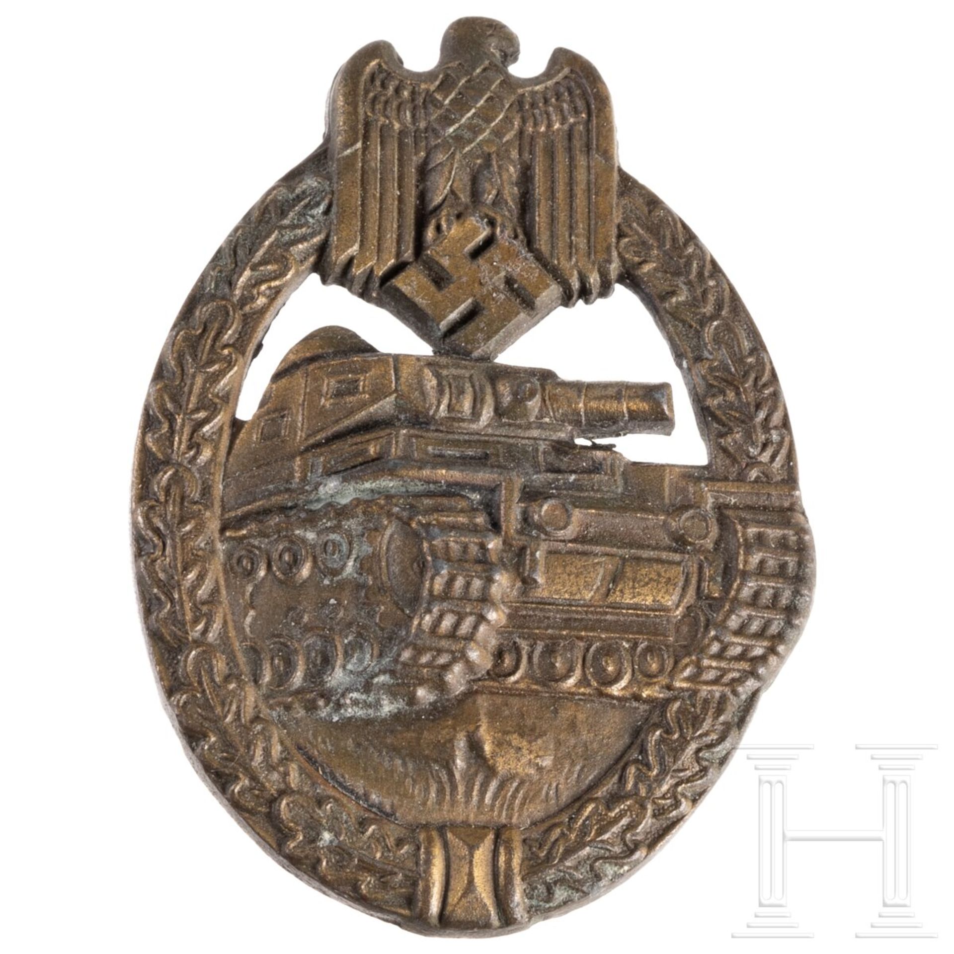 Panzerkampfabzeichen in Bronze, EWE-Fertigung