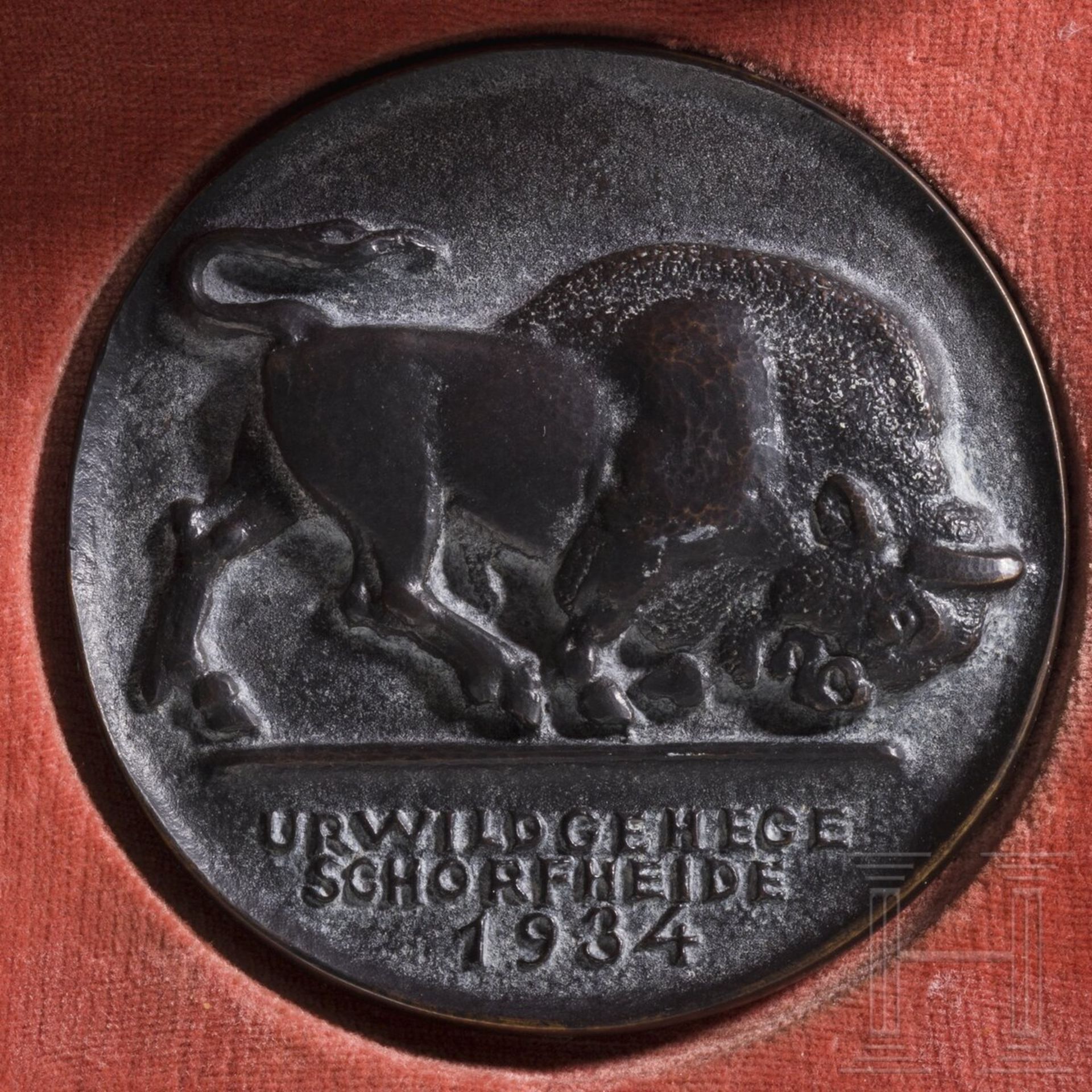 Bronzeplakette "Urwildgehege Schorfheide 1934" - Bild 4 aus 4