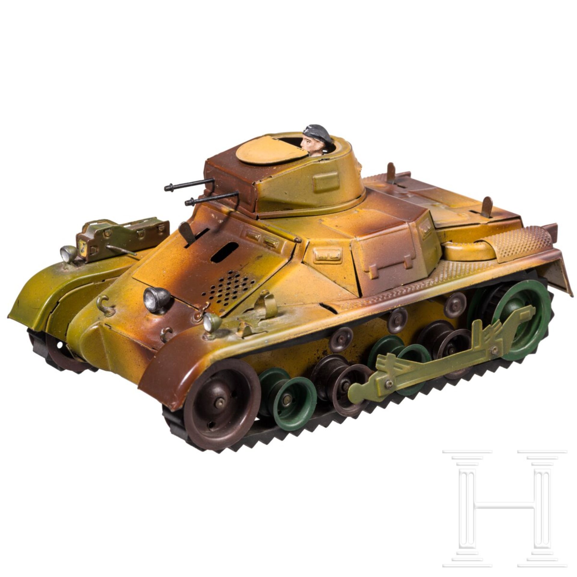 Lineol Panzer "Nebeltank" 1280, mimikry, mit Panzermann