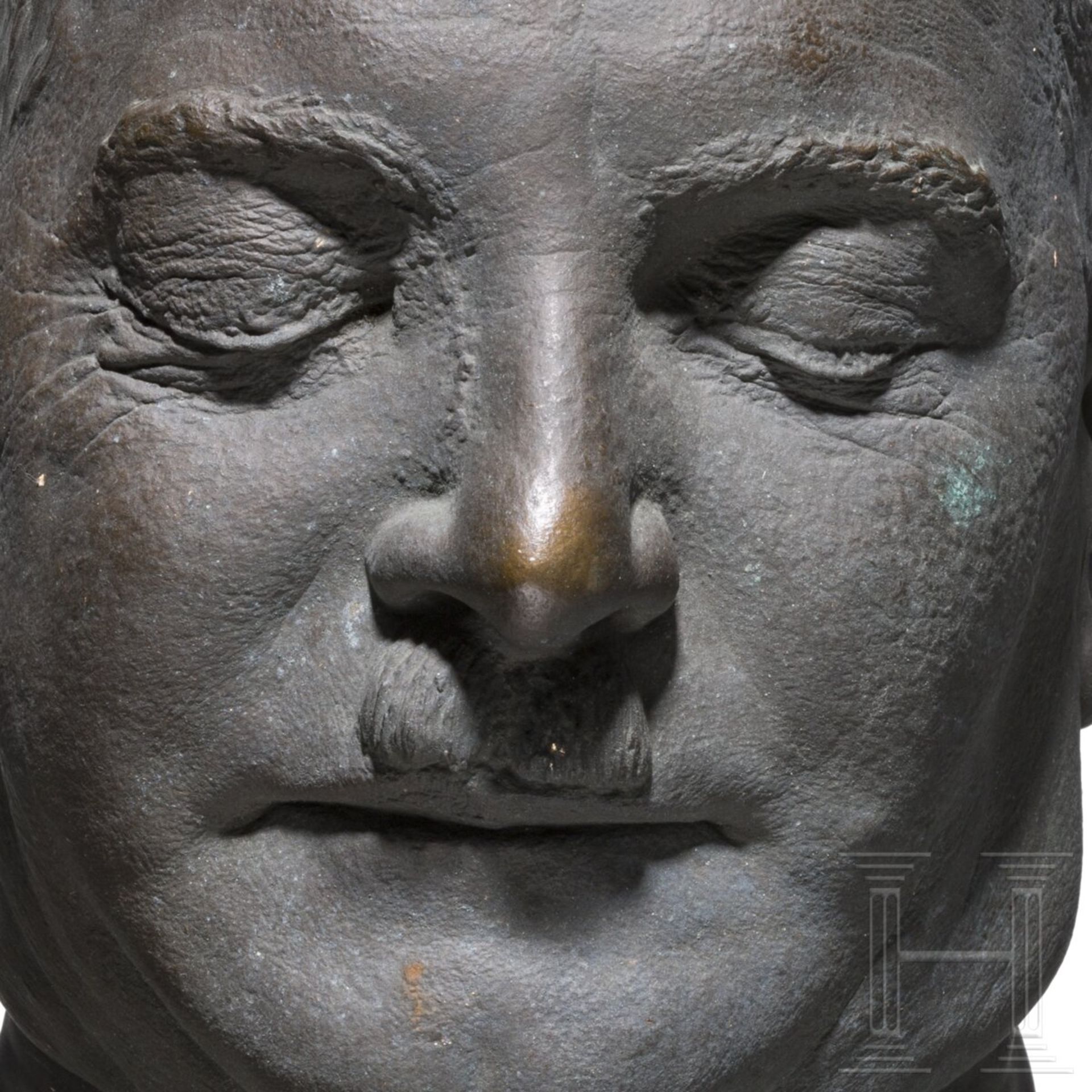 SS-Brigadeführer Julius Schreck - bronzene Totenmaske, 1936 - Bild 5 aus 5