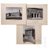 Albert Speer - drei Sockel-Modell-Fotos für das geplante "Deutsche Stadion" in Nürnberg, 1939