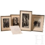 Friedrich Luther - vier Fotos, dabei Adolf Hitler und Carl Waninger, sowie Kondolenzschreiben von Er