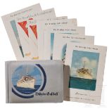 Fotoalbum der "Wilhelm Gustloff" mit 31 Fotos sowie sieben Tagesprogrammblätter der 49. Norwegenreis