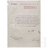 Adolf Hitler - Kreditermächtigung vom 4. März 1943 mit einer Erhöhung von 200 auf 250 Milliarden RM