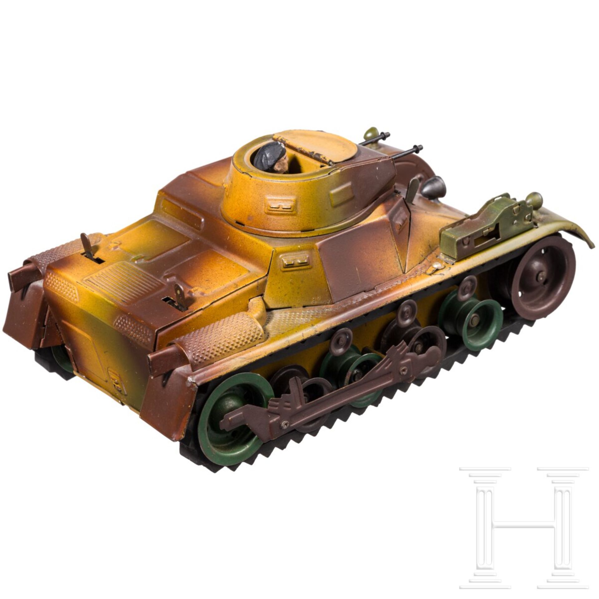 Lineol Panzer "Nebeltank" 1280, mimikry, mit Panzermann - Bild 2 aus 8