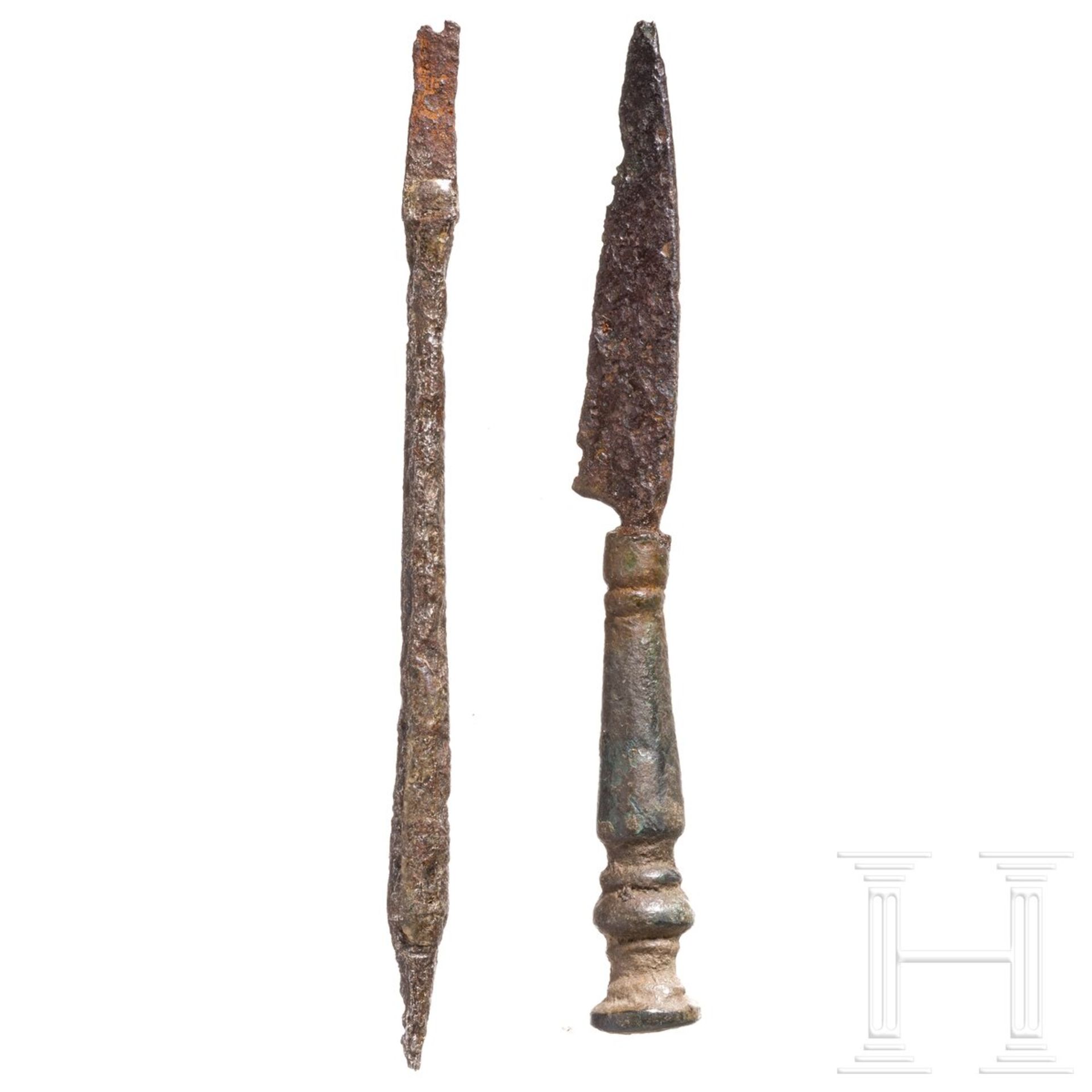 Griffel (Stilus) und Messer, römisch, 1. - 3. Jhdt. n. Chr.