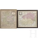 Zwei Landkarten von Bayern und Niederbayern, Augsburg/Nürnberg, 1. Hälfte 18. Jhdt.