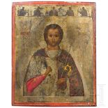 Große Ikone mit dem Heiligen Demetrios von Thessaloniki, Russland, 2. Hälfte 19. Jhdt.