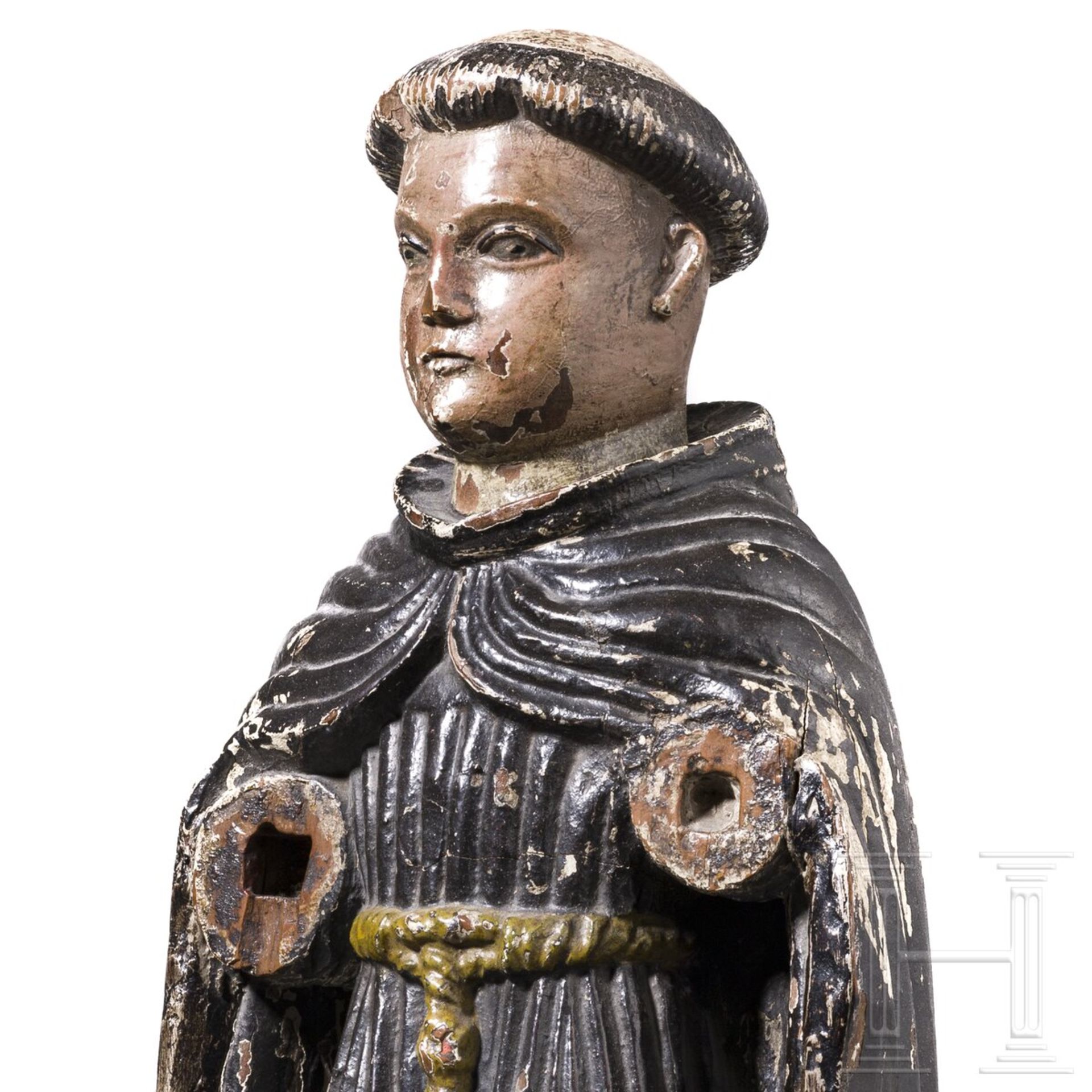 Hl. Antonius von Padua, Südspanien/Portugal, 17. Jhdt. - Bild 4 aus 4