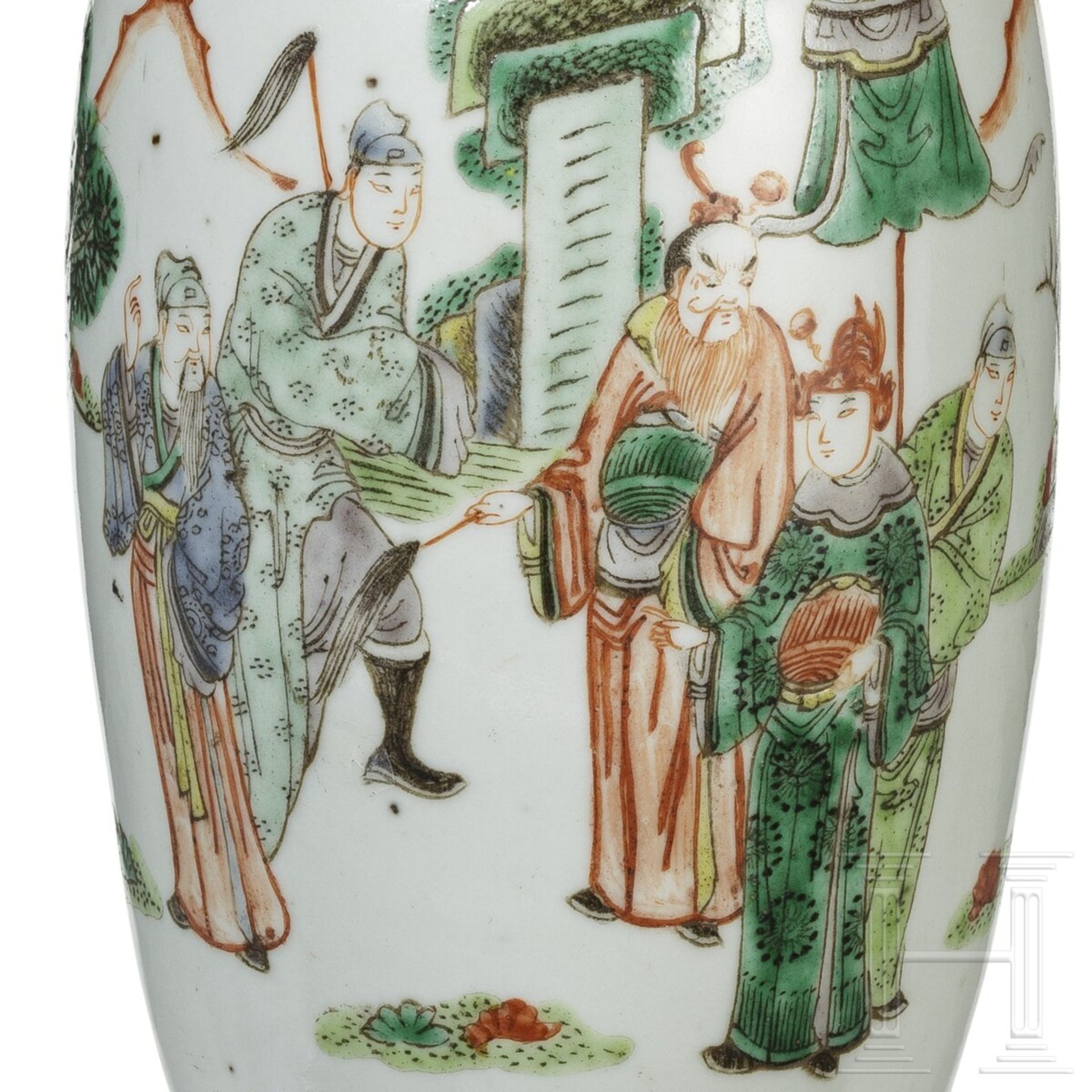 Famille-verte-Vase, China, um 1900 - Image 5 of 5