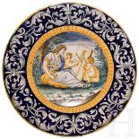 Majolica-Teller, Italien, Castelli, Anfang 19. Jhdt.