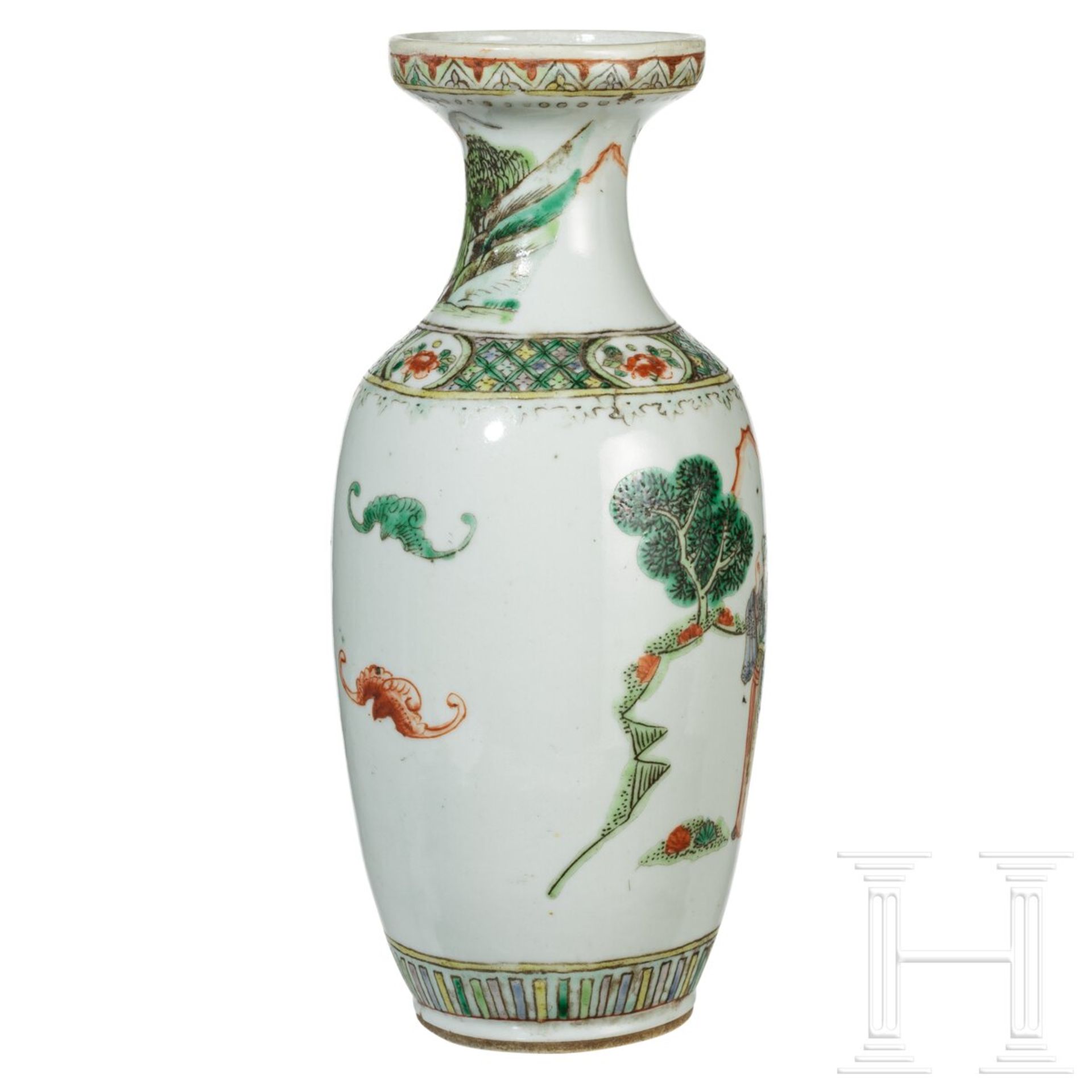 Famille-verte-Vase, China, um 1900 - Image 2 of 5