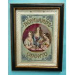 A plaque with integral moulded frame: Rowland’s Odonto, (452), framed, 285mm high overall