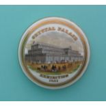 Crystal Palace 1851, domed porcelain lid