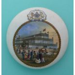 Exhibition Buildings 1851 (134) large lid with a smaller version of the print omitting the horses