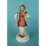 John Liston as Ali Baba: a rare Staffordshire figure depicted in colourful costume, circa 1815,