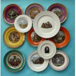 A rare plate: Six Dogs (264C) a side plate: Travellers Departure (396)
