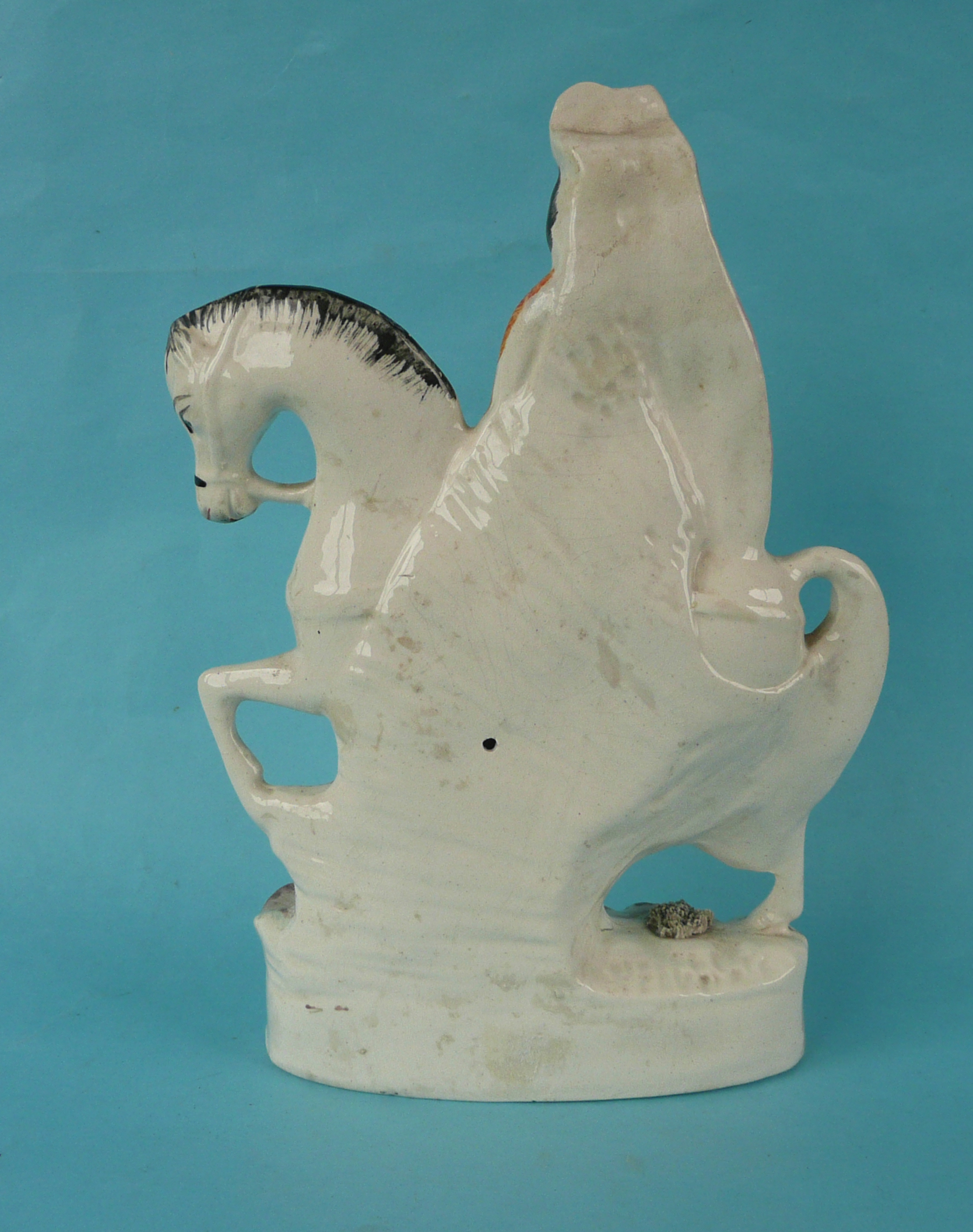 Queen Mary: a Staffordshire equestrian figure, named in raised letters, circa 1850, 264mm, - Image 2 of 3