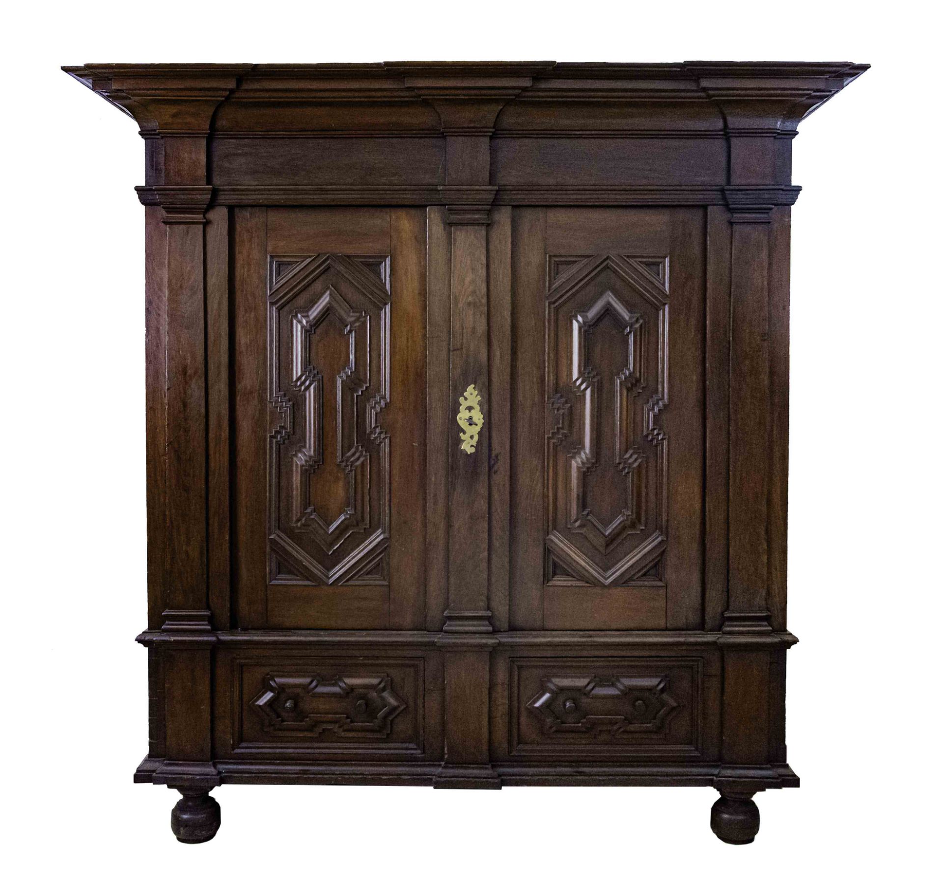 Barockschrank, um 1770, Eiche