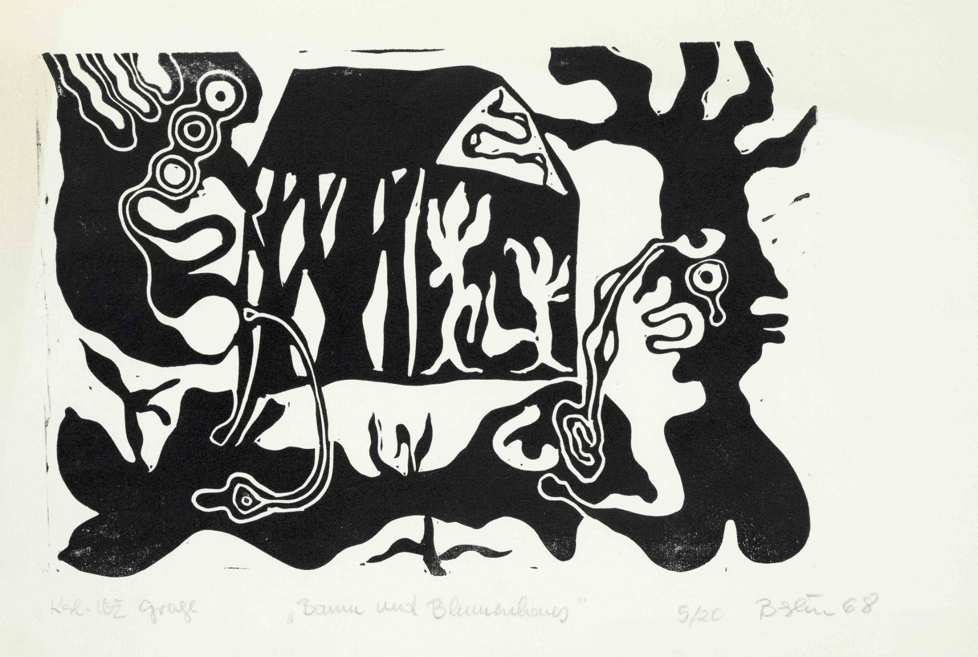 Karl Heinz Grage (*1939), group of 14 wood and linoleum cuts, each signed by hand, some with - Image 3 of 3
