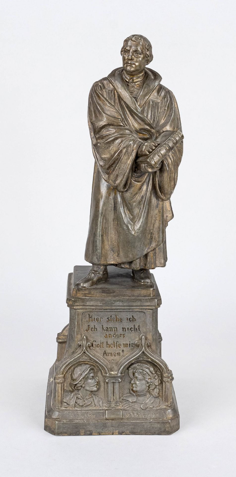 Ernst Rietschel (1804-1861), after, statuette of Luther after the statue of Luther created for the