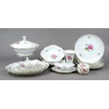 Large dinner service for 11-12 persons, 54-pcs, Meissen, marks after 1934, 1st and 2nd choice,