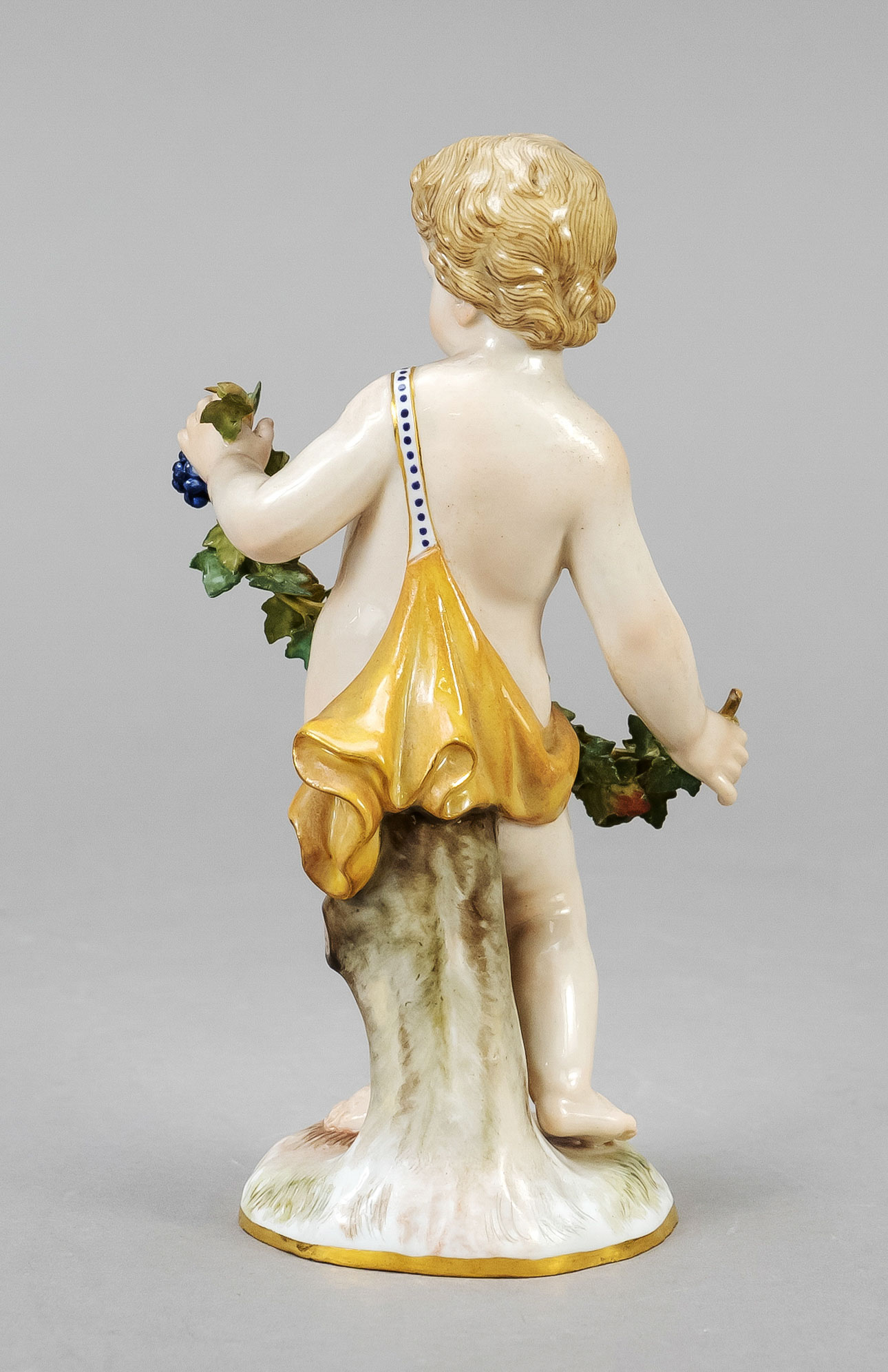 Allegory of Autumn, Meissen, Knauff swords 1850-1924, 1st choice,design Johann Joachim Kaendler in - Image 2 of 2